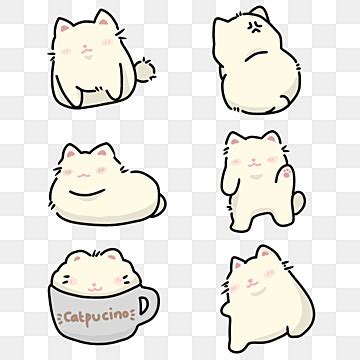 Free Psd Png Transparent Cute Cat Sticker Collection Free Png Psd Cat