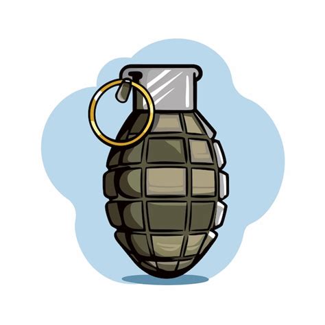 Military Grenade Vector Art Bomb Clipart for Explosion | Premium AI-generated vector