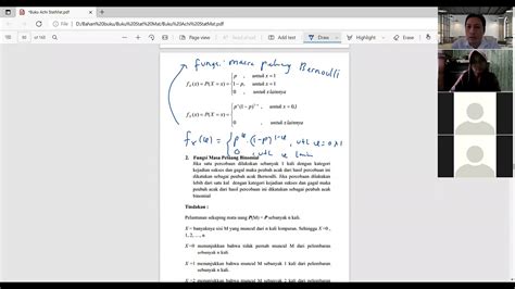 Teori Statistika Fungsi Massa Peluang Dan Fungsi Kepekatan Peluang Youtube