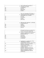 Chapter Multiple Choice Rtf A B C D The Fundamental Sounds In A