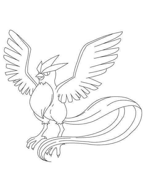 Articuno Coloring Page At Getcolorings Free Printable Colorings The