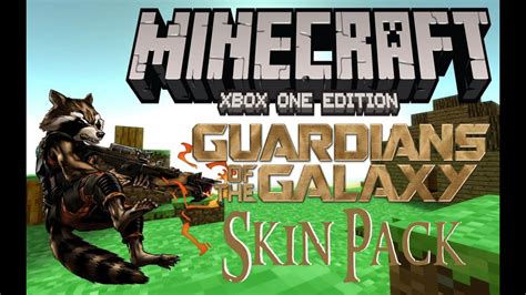 Minecraft Xboxone Guardians Of The Galaxy Skin Pack All Skins Shown