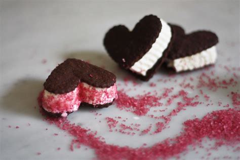 Heart Shaped Ice Cream Sandwiches Recipe Ice Cream Sandwich Chocolate Recipes Dessert Recipes