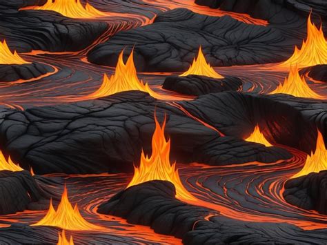 Premium Photo Lava Texture Fire Background Rock Volcano Magma Molten Hell Hot Flow Flame