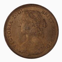 Coin Halfpenny Queen Victoria Great Britain 1881