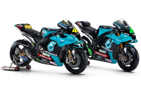 Motogp Petronas Yamaha Srt Presents Rossi And Morbidelli Bikes For