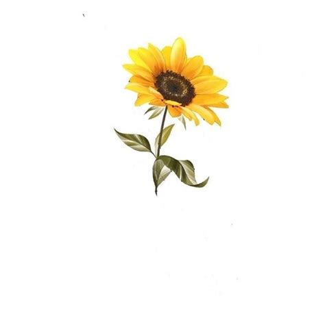 Small Sunflower Tattoo Design