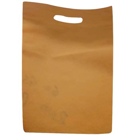 Mani Technitex Plain Brown Non Woven D Cut Bag For Shopping Capacity