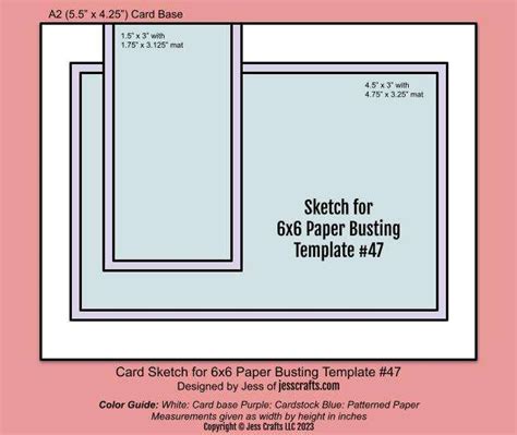 6x6 Paper Busting Template 47 Featuring Waffle Flower Teacher Stamps