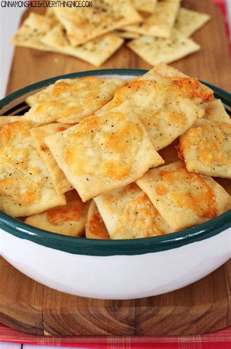 Homemade White Cheddar Cheez It Crackers 1 From Cinnamon Spice And