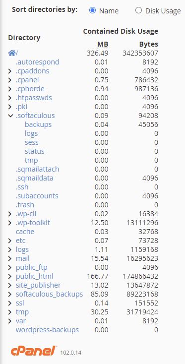 How To Use The Disk Space Usage Tool In CPanel Liquid Web