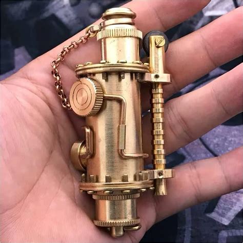 Amazon De MQJ Reines Kupfer Retro Kerosin Feuerzeug Steampunk