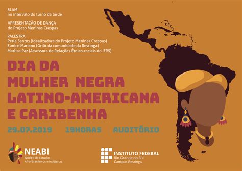 Dia Da Mulher Negra Latino Americana E Caribenha Campus Restinga