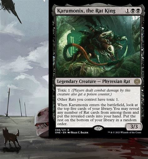 Karumonix The Rat King Commander Deck RATS EDH Ready To Play Infect