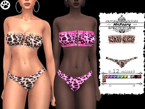 The Sims Resource Leopard Swimsuit