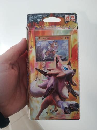 Deck Pok Mon Rocha Confi Vel Sol E Lua Lycanroc Parcelamento