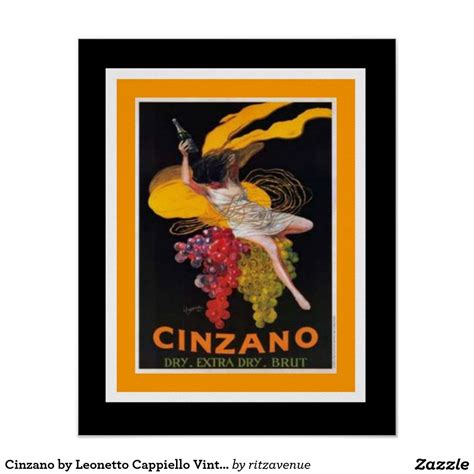 Cinzano By Leonetto Cappiello Vintage Ad Poster X Vintage