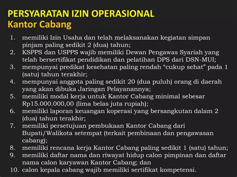 Perizinan Usaha Simpan Pinjam Dan Pembiayaan Syariah PPT