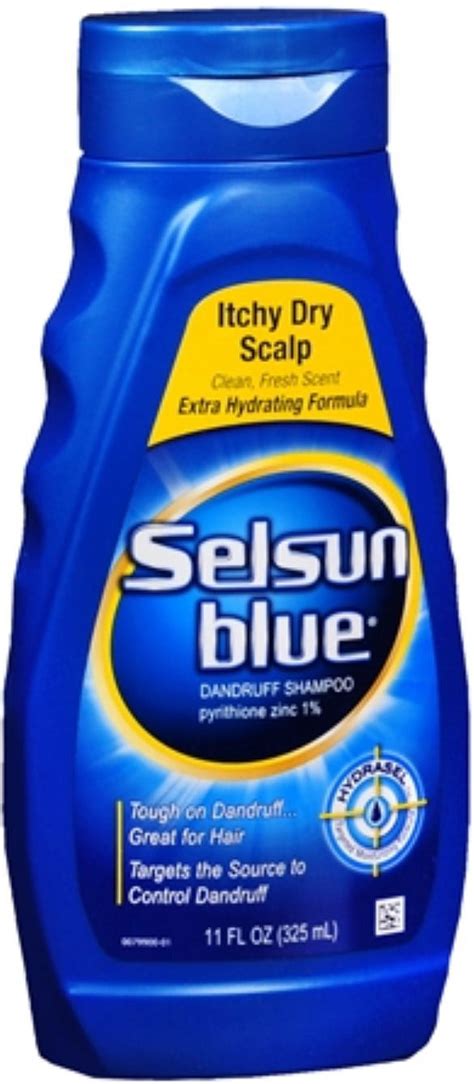 Selsun Blue Dandruff Shampoo Itchy Dry Scalp 11 Oz Pack Of 3