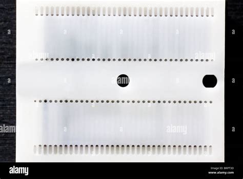 Inkjet Ceramic Nozzles Of An Epson Printer Printhead Closeup Stock