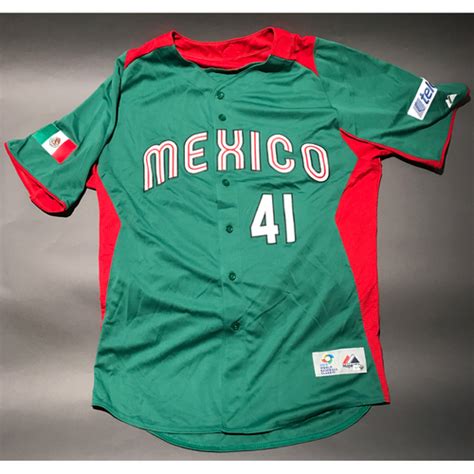 2013 World Baseball Classic Jersey Mexico Jersey Marco Estrada 41