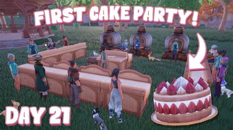 My First Cake Party Ep Let S Play Palia Youtube