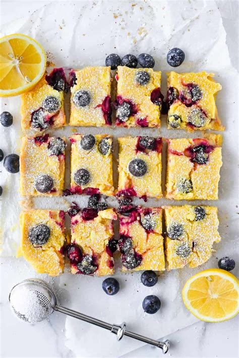 EASY Blueberry Lemon Bars With Shortbread Crust Momma Fit Lyndsey