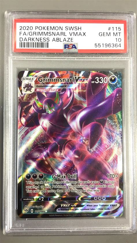 Pokemon Sword Shield Darkness Ablaze Full Art Grimmsnarl