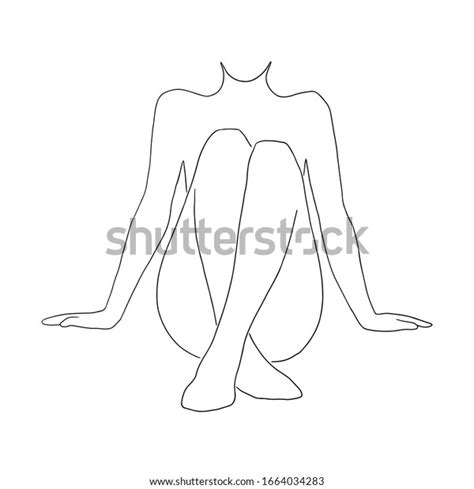 Woman Body Outline Woman Body Outline Vector Photo Free Trial