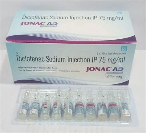 Diclofenac Sodium Injection 75 Mg Zydus Cadila At Rs 155vial In Nagpur