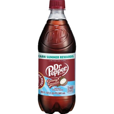 Dr Pepper Creamy Coconut Soda Bottle, 20 fl oz - Fry’s Food Stores