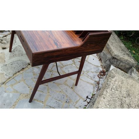 Bureau Vintage Mod Le En Palissandre Par Arne Wahl Iversen Pour