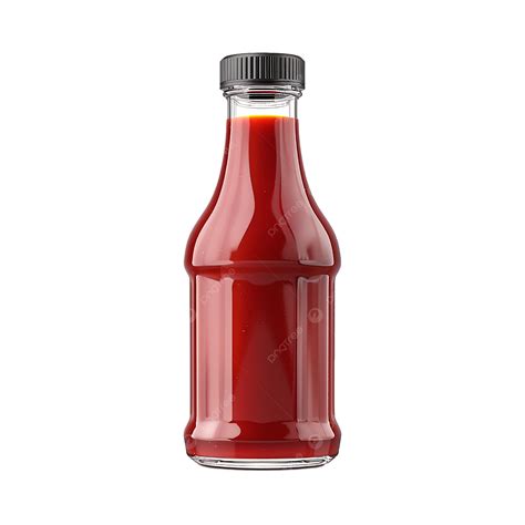 Bouteille De Sauce Tomate Isolée Sur Fond Transparent Png épicé