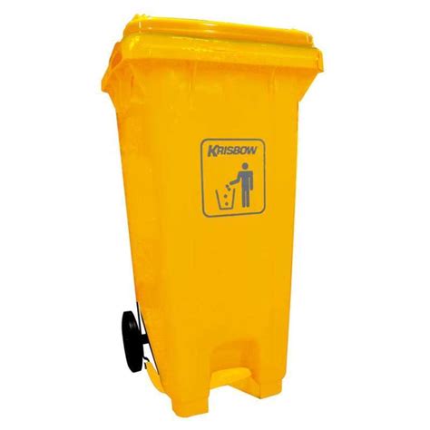 Promo Krisbow Dust Bin Tempat Sampah Outdoor Pedal Tutup 240 Ltr Diskon