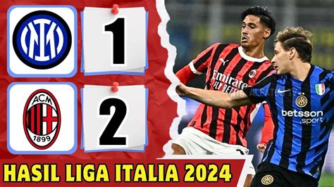 Inter Milan Vs AC Milan Hasil Liga Italia Tadi Malam Klasemen Liga