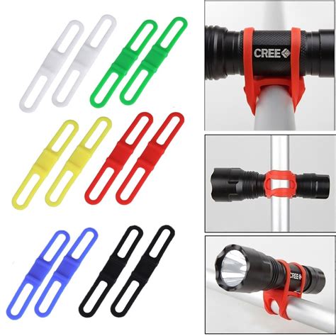 New Silicon Strap Mountain Road Bike Torch Phone Flashlight Bands