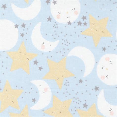 Moda D Is For Dream Star Moon Blue Suki Loves To Sew