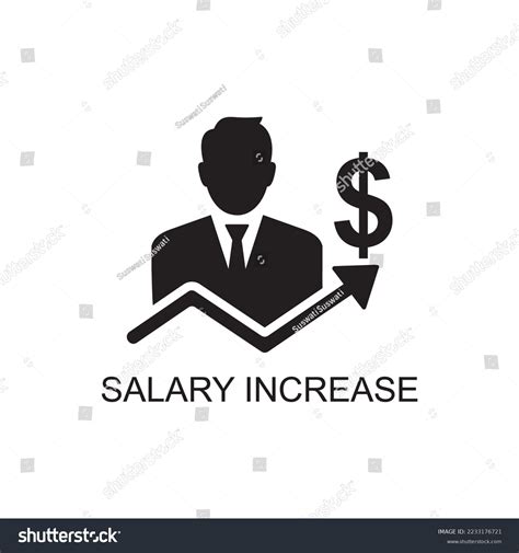 Salary Increase Icon Business Icon Stock Vector Royalty Free