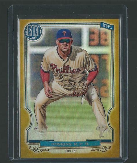 2020 TOPPS GYPSY QUEEN CHROME RHYS HOSKINS PHILLIES GOLD REFRACTOR RARE