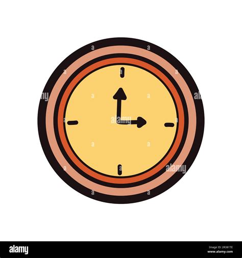 Hand Drawn Stopwatch In Doodle Style Isolated On Background Stock