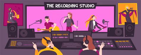 30 Recording Studio Sound Booth Stock Illustrations Royalty Free