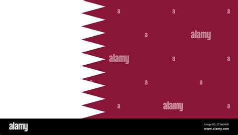 National Flag Of Qatar That Can Be Used For Celebrating Qatar National