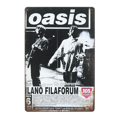 Plakat Tabliczka Dekoracyjna Metalowa Oasis Lano Filaforum