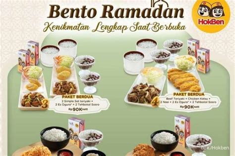 Hokben Spesial Ramadan Promo Hokben Bulan Ramadan 2022 Ada Paket