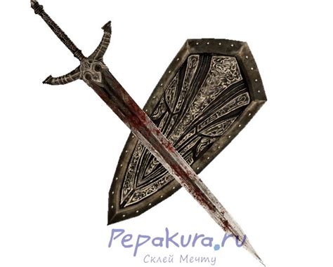 Щит и Меч Черного Рыцаря из бумаги | Pepakura | Рыцарь, Меч, Чернила