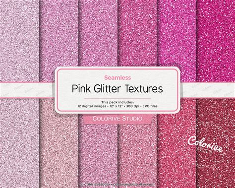 Hot Pink Glitter Paper