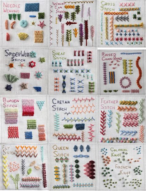 Embroidery Stitches She Teaches You How To Do Everyone Of These In