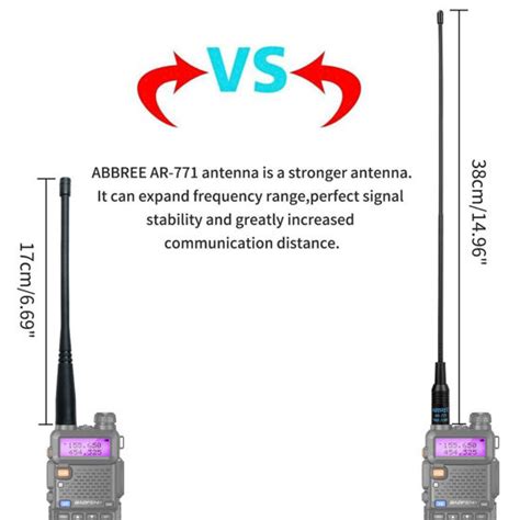 Getuscart Abbree Ar Antenna Pack Inch Sma Female Dual Band