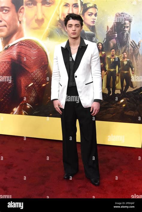 Los Angeles California Usa 14th March 2023 Actor Asher Angel Attends The Premiere Of Warner