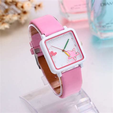 New Fashion Candy Color Cartoon Cute Watches For Girl Lovely Students